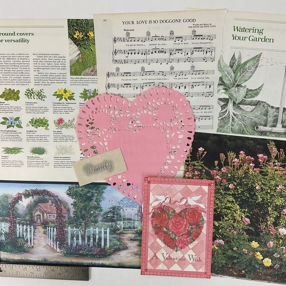 Vintage ephemera junk journal crafting lot mixed media art supplies - Picture 3 of 5